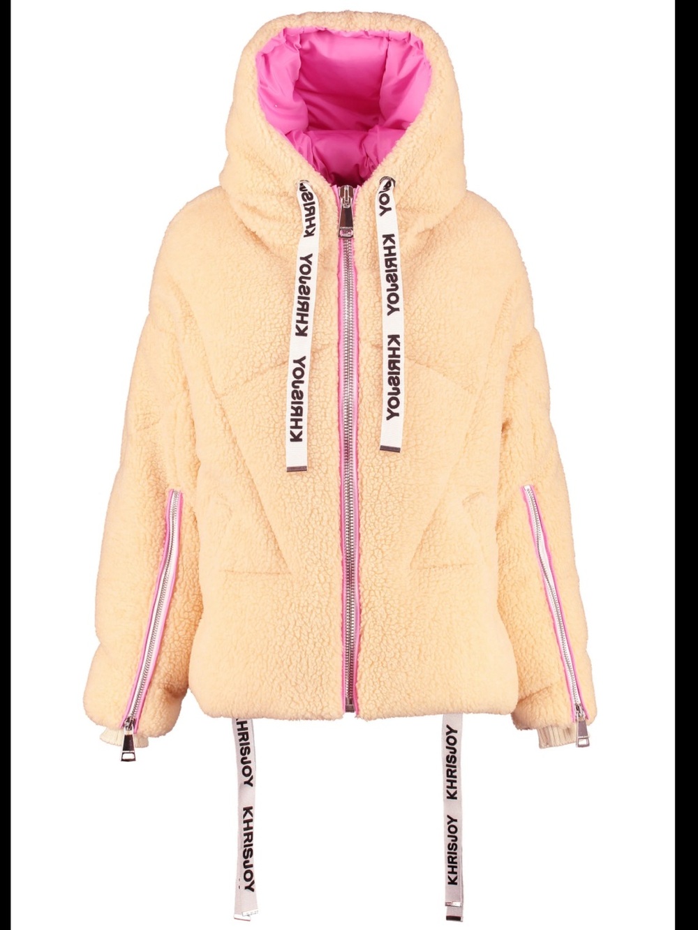 KhrisJoy pile beige coat sz 1 (medium) nwt $1699
